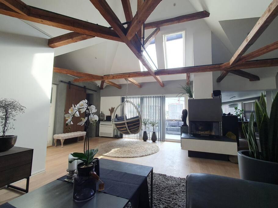 Modern Loftsleilighet Фредрикстад Экстерьер фото